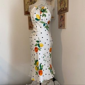 Vintage Laundry by Shelli Segal Silk Fruit Dress